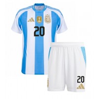 Dres Argentína Alexis Mac Allister #20 Domáci pre deti Copa America 2024 Krátky Rukáv (+ trenírky)